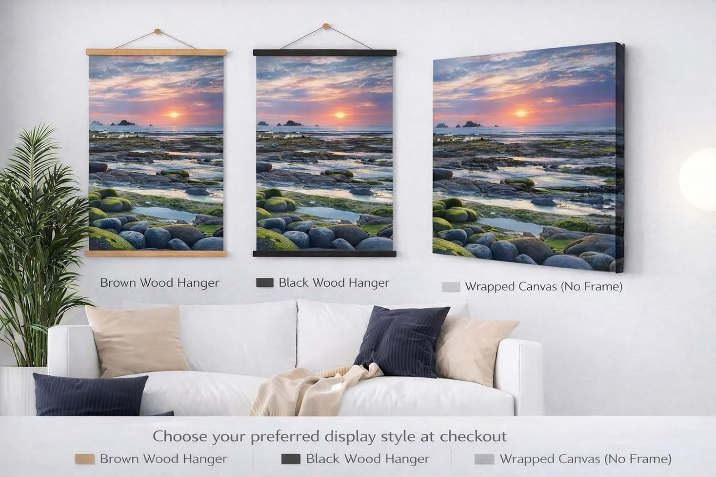 ZXDZSM Custom Canvas Poster - Personalized Wall Art Print (Unframed, 24”x36”) - Upload Your Image