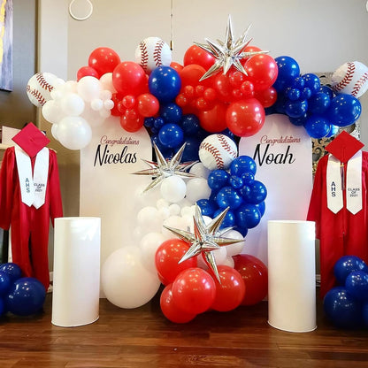 Skiennix 12-Inch Red Latex Balloons - 100 Pack for Birthday, Wedding, Anniversary & Baby Shower Decor