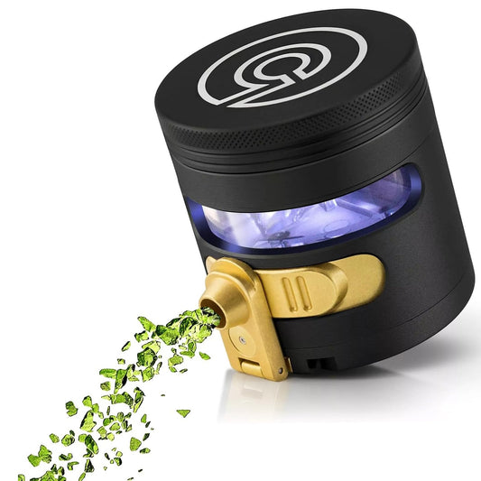 MANUAL Grinder AUTOMATIC Dispenser Large 2.5" Aluminum Alloy, for HOME & KITCHEN ONLY (Midnight)…