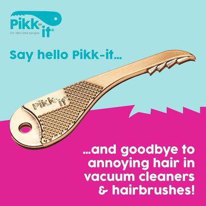 Pikk-it Vacuum Hair Brush Cleaner Tool - Effortlessly Removes Pet & Human Hair | Single & Twin Pack Available