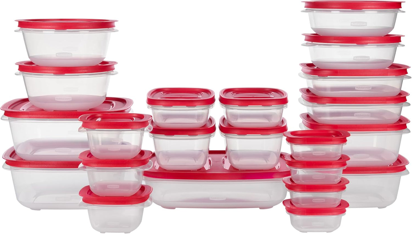 Rubbermaid EasyStore Food Storage Containers - 44-Piece Set with Lids for Organized Kitchen