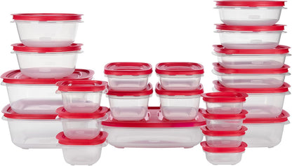 Rubbermaid EasyStore Food Storage Containers - 44-Piece Set with Lids for Organized Kitchen