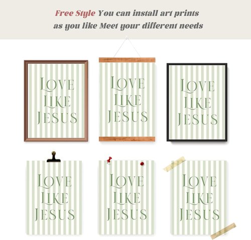 LARTSFRO Coquette Wall Art Decor | Sage Green Bow Posters for Bedroom & Bathroom | Set of 4 Unframed 12x16 Inch
