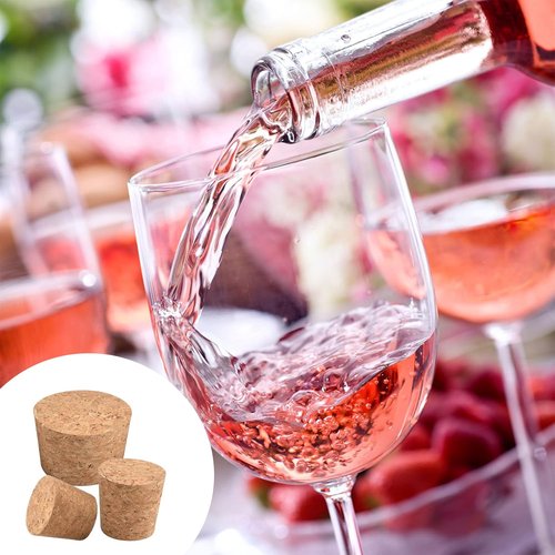 Bottle Mouth Sealing Soft Stopper Natural Soft Wood Corks 12 Pcs Four Sizes of Tapered Cork Plugs Large and Small Stoppers for Wine and Beer Bottles