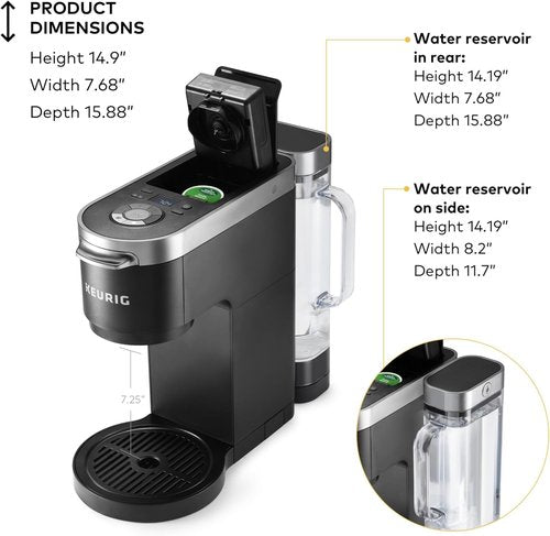 Keurig K-Duo Plus Coffee Maker - Single Serve & Carafe with 60oz Reservoir, Programmable Auto Brew, Black