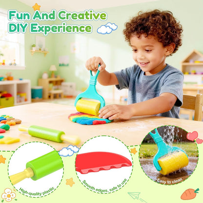Skiennix 34PCS Sensory Bin Filler Tools - Fine Motor Skills Scooper Set with Scoops, Tweezers & Rake