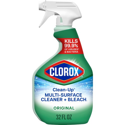 Clorox Clean-Up Multi-Surface Cleaner with Bleach, Original, Spray Bottle, 32 Fl Oz. (Pack May Vary)