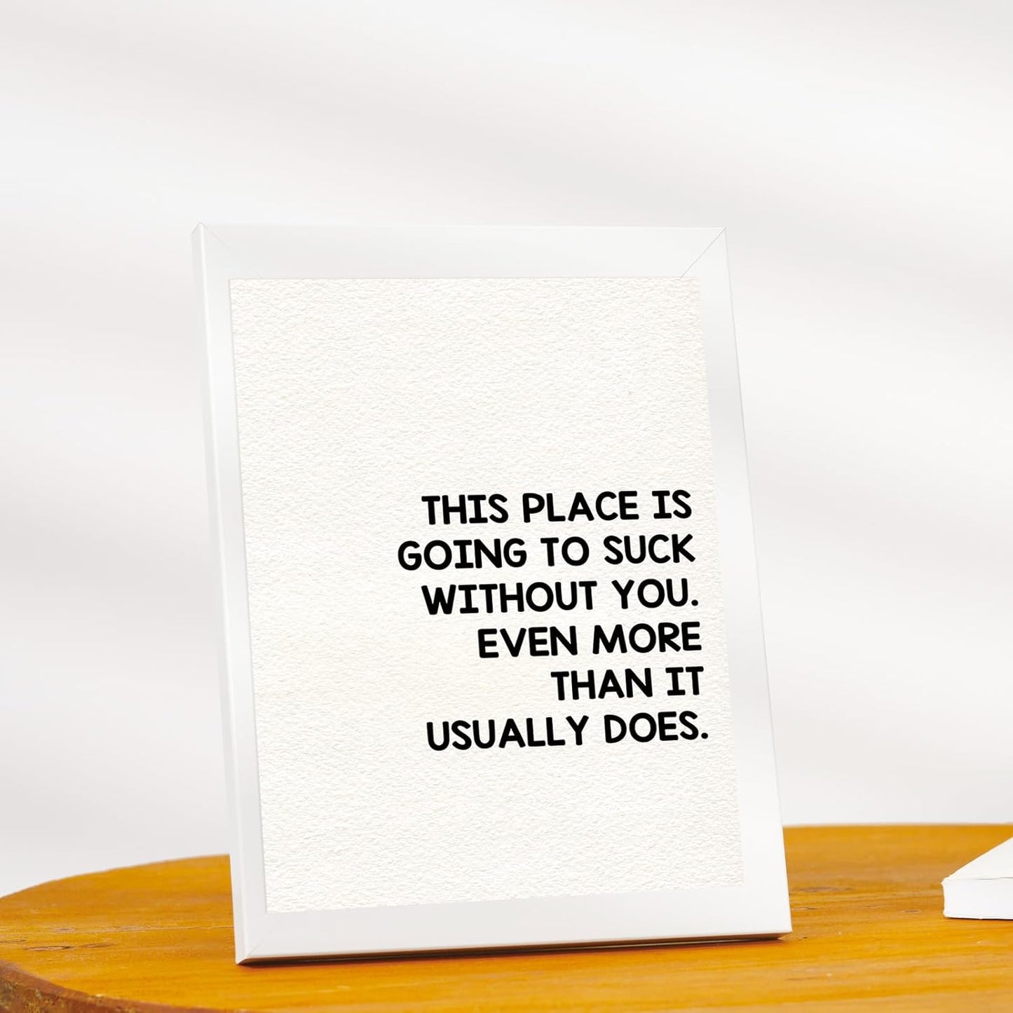OJsensai Funny Coworker Leaving Gift, Farewell Card, New Job Gifts for Women Men, Retirement Gifts