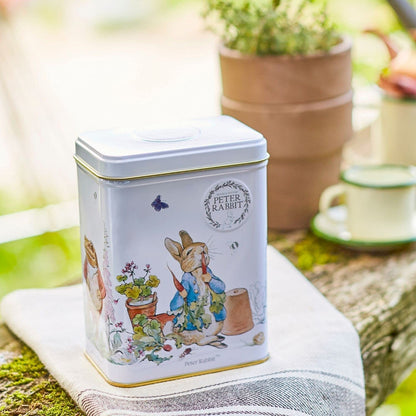 New English Teas Peter Rabbit Tea Tin with 40 English Breakfast Teabags, Beatrix Potter