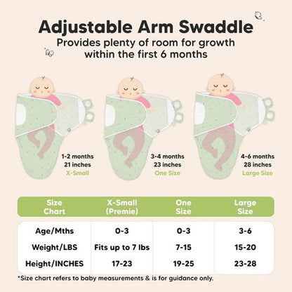 3-Pack Organic Baby Swaddle Sleep Sacks - Soft & Snug Swaddles for Newborns 0-3 Months | Adorable Bunny Design