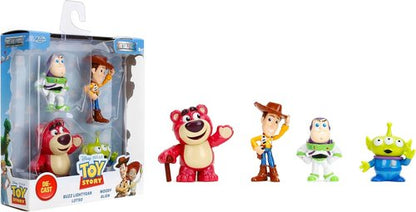 Jada Toy Story Metalfigs 4-Pack - Buzz Lightyear, Woody, Alien & Lotso | 2.5” Diecast Collectible Figures for Kids Ages 8+