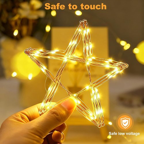 Fairy Lights | Rechargeable Battery Operated Mini LED String Lights - Waterproof 5M/16FT for Bedroom & Party Decor