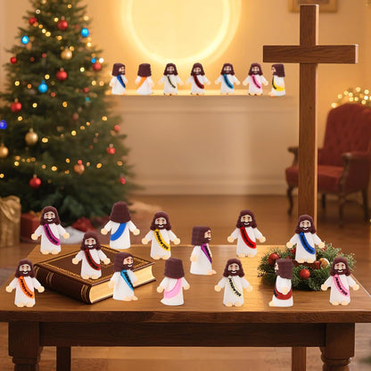 Skiennix 60 Pcs Baby Jesus Figurines - Miniature Religious Party Favors for Easter & Baptism