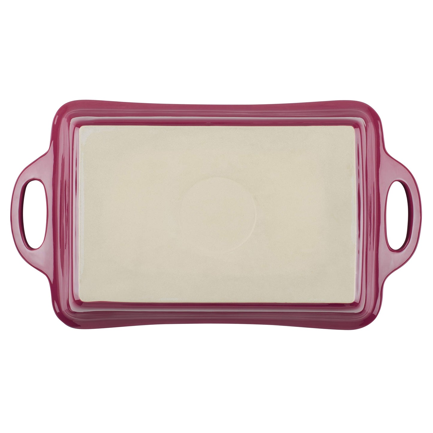 Rachael Ray 9" x 13" Rectangular Stoneware Baker, Burgundy