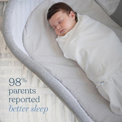 HALO Micro-Fleece Sleepsack - 3-Way Adjustable Swaddle Blanket for Newborns | Baby Blue, TOG 3.0, 0-3 Months