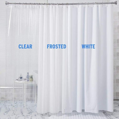 BINO Clear Shower Curtain Liner - Durable 70"x72" PEVA 8G for Bathroom Protection