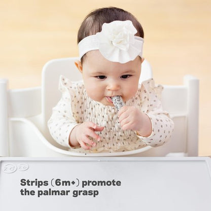 ezpz Baby-Led Weaning Food Cutters (2 pack in Pewter) - 6 / 9 Months + - Food Prep for Infants