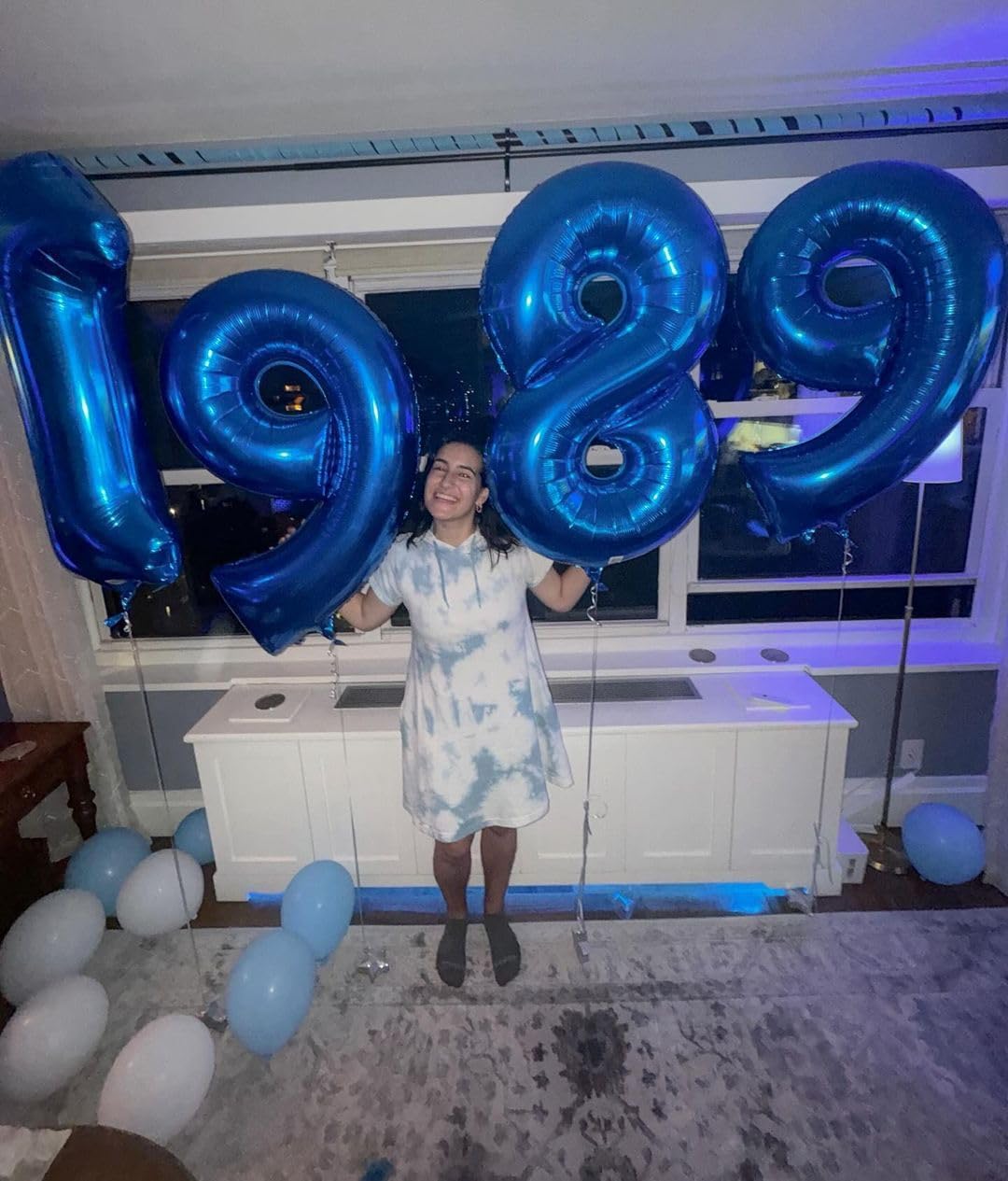 Number 9 Balloon by [Brand Name] - 40 Inch Navy Blue Giant Birthday Decoration for All Ages