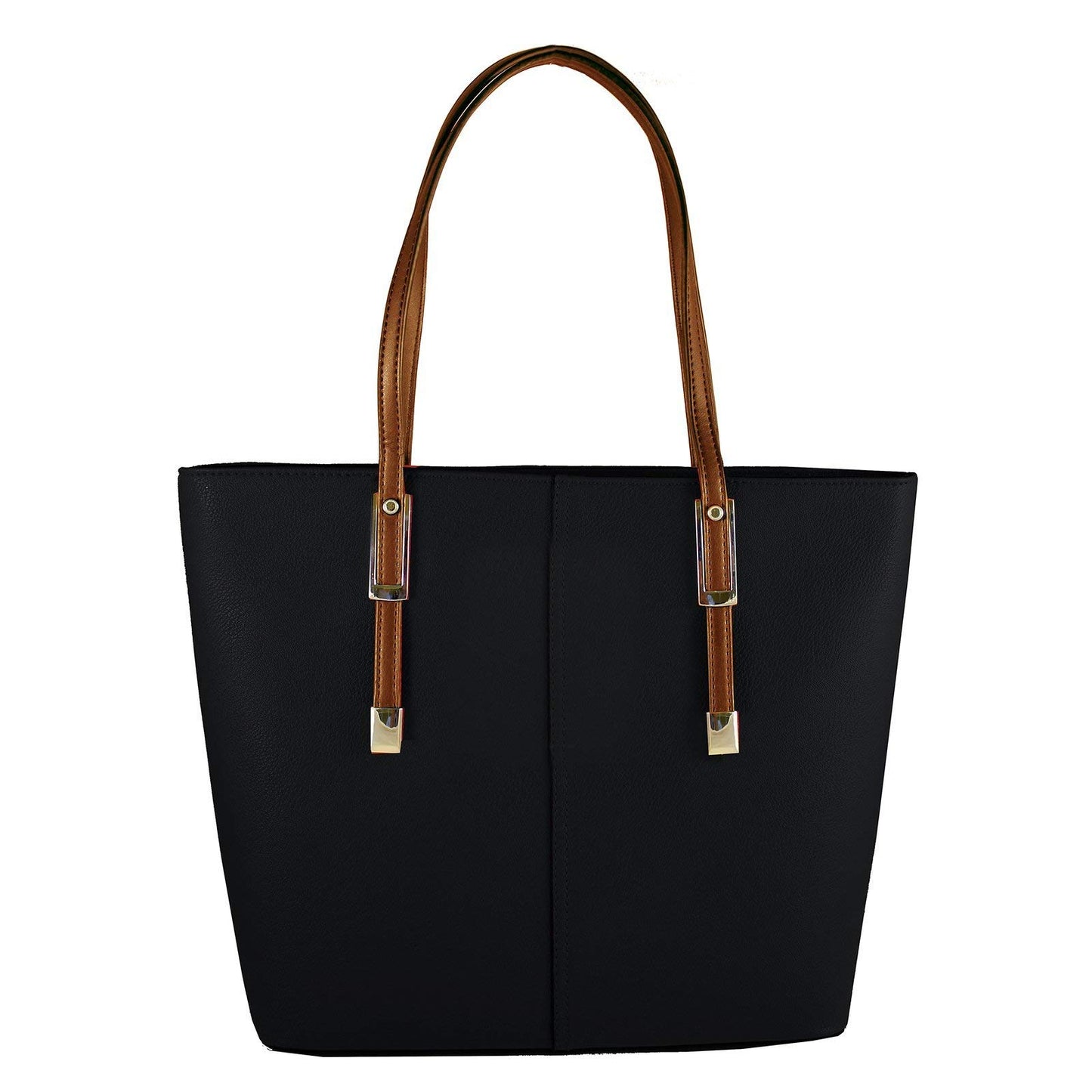 PortoVino Classic Tote Bag - Vegan Leather Wine Purse with Hidden Spout and Dispenser Flask for Wine Lovers that Holds and Pours 2 bottles of Wine! For Traveling, Concerts, Bachelorette Party - Black