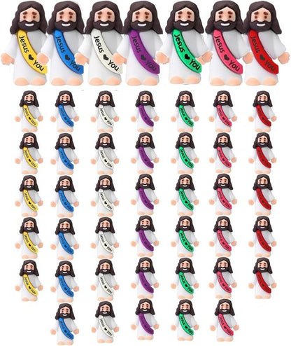 Little Jesus Figures by [Brand Name] - 40 Mini Jesus Statues for Religious Parties & Christian Gifts