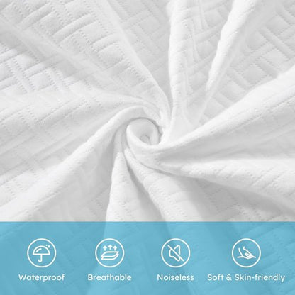 Cozymaker Waterproof Mattress Protector - Cooling Fitted Cover for 8-21" Deep Pocket | Soft & Breathable