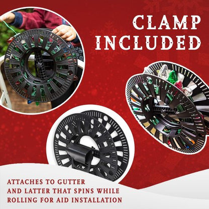 HOLDN’ STORAGE Premium Christmas Light Storage Bag - Heavy Duty 600D Tear Proof Material | Stores Up to 375 Ft of Mini Tree Lights & Extension Cords in Red