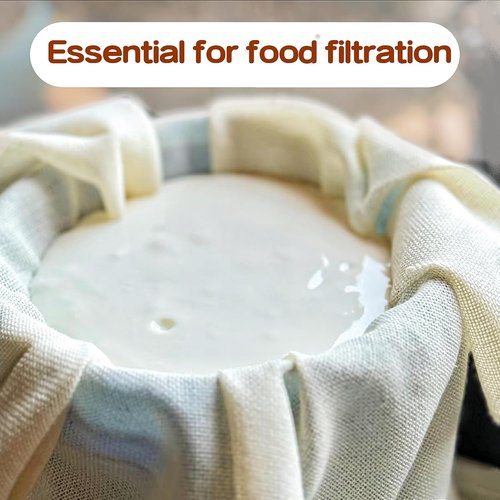Grade 100 Cheese Cloths by [Brand Name] - 10 Pcs Unbleached Cotton Straining Cloths | 20x20 Inch for Yogurt, Juice, and Cooking
