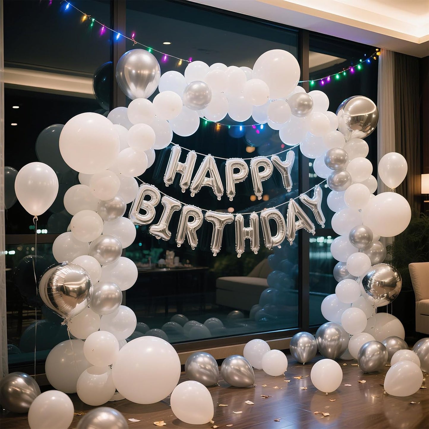 White Balloons - 100 Pack 12-Inch Latex Birthday Decorations for Weddings & Parties