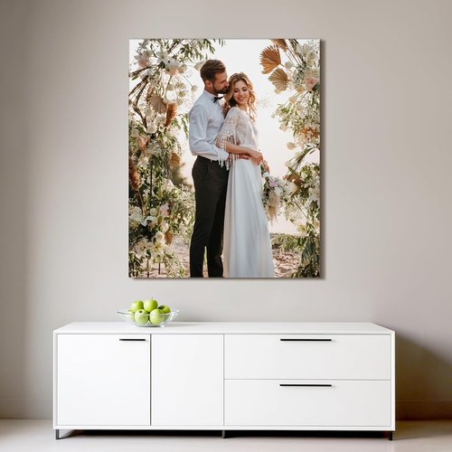 Custom Canvas Prints - Personalized Photo Wall Art for Weddings, Family, and Home Decor | 16x20 Wrapped Frame