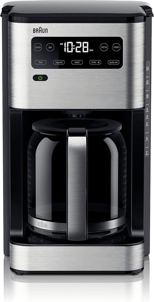 Braun PureFlavor 14-Cup Coffee Maker - Fast Brew, Touch Display & Bold Brew Modes, FlavorCarafe
