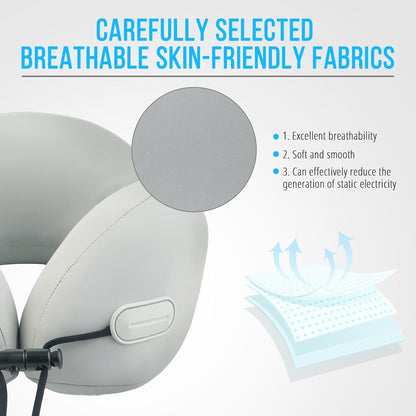 Skiennix Travel Pillow - Natural Latex Neck Support for Comfortable Long-Distance Travel | Ideal for Airplanes