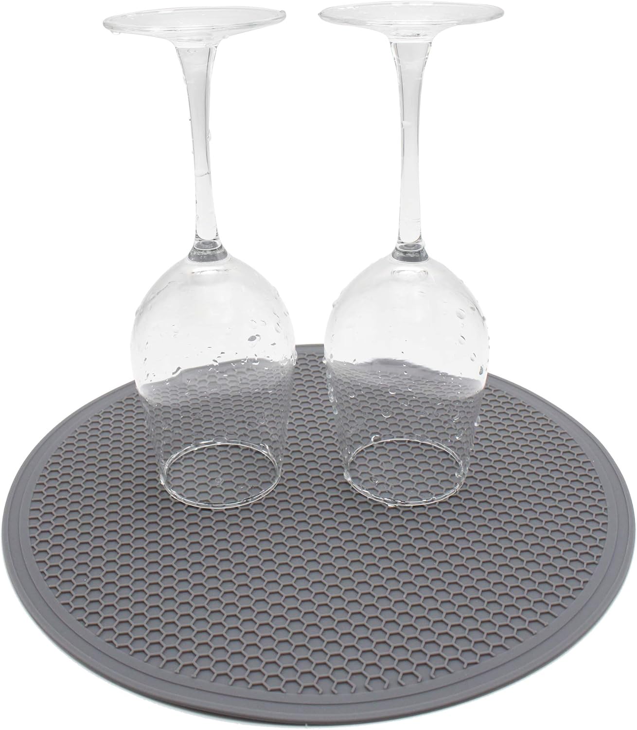 Tongjude Silicone Microwave Mat - Non-Slip Trivet & Hot Pot Holder - 11.7" x 11.7" - Dishwasher Safe