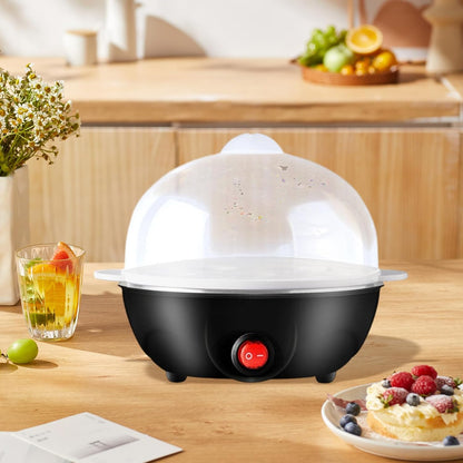 Skiennix Egg Cooker - Automatic Egg Boiler for Easy-To-Peel Hard, Medium & Soft Boiled Eggs | 7 Egg Capacity