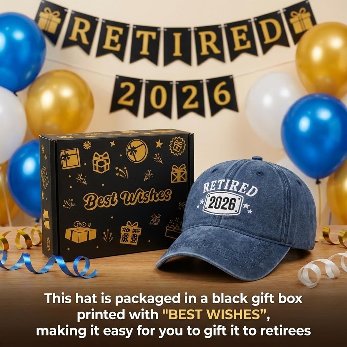 Retirement Gifts for Men Women Happy Retired Hat