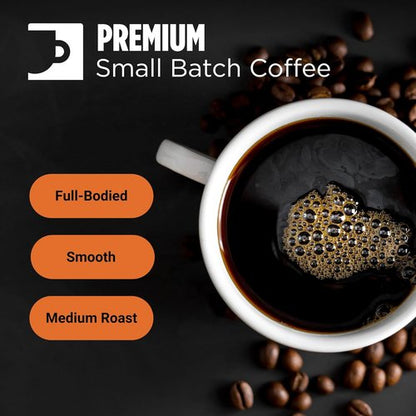 Incredibrew Keto Coffee Pods - Medium-Dark Roast, No Sugar, Recyclable | 10 Count Pack