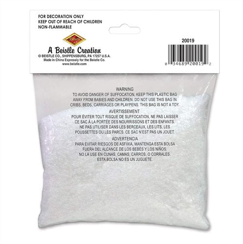 Beistle Sparkling Snow - 2 Ounce White Decorative Snow for Holiday Crafts & Decor