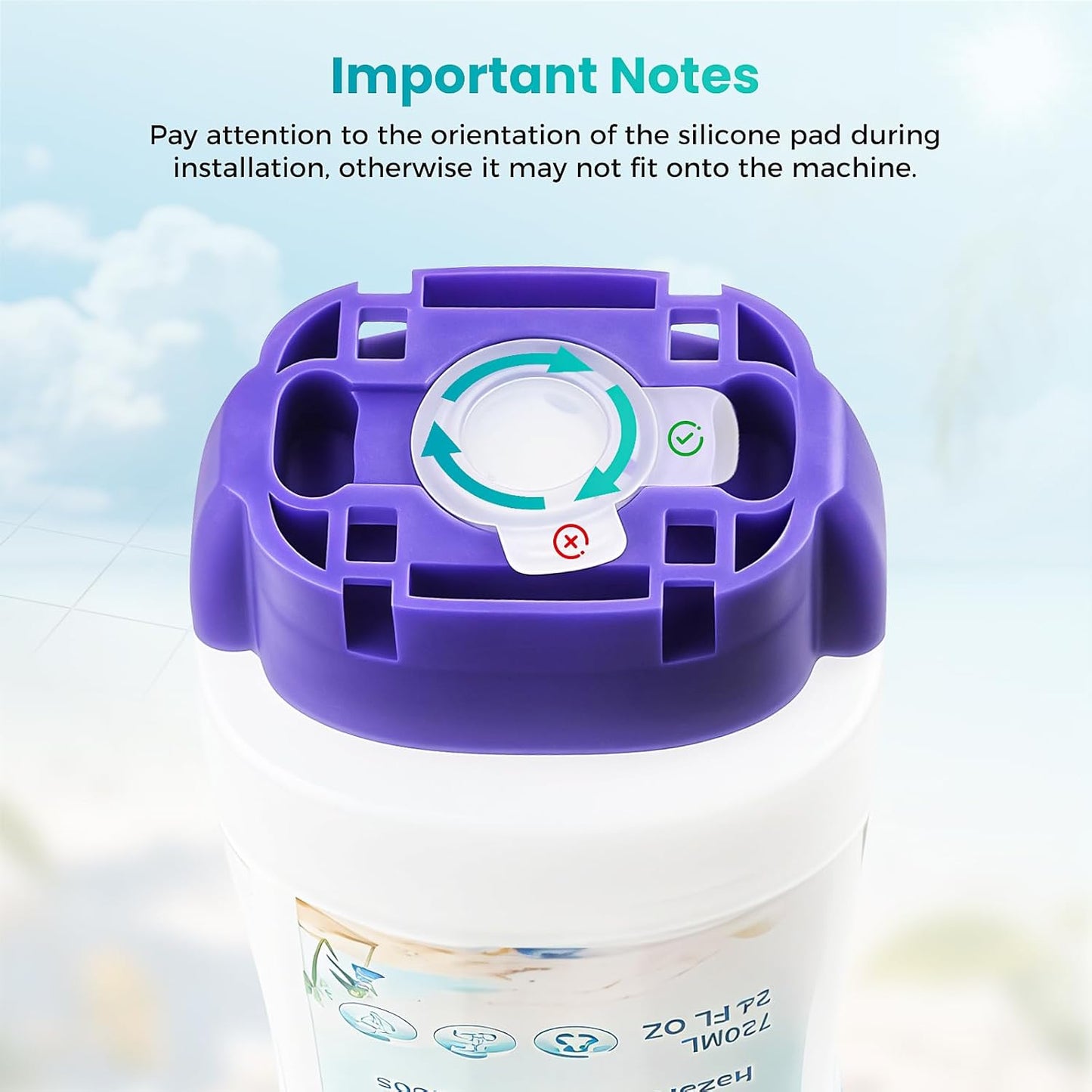 Skiennix Refillable Bottle for Swiffer® Power Mop™ - 720ML Leak-Resistant Container for Any Cleaner