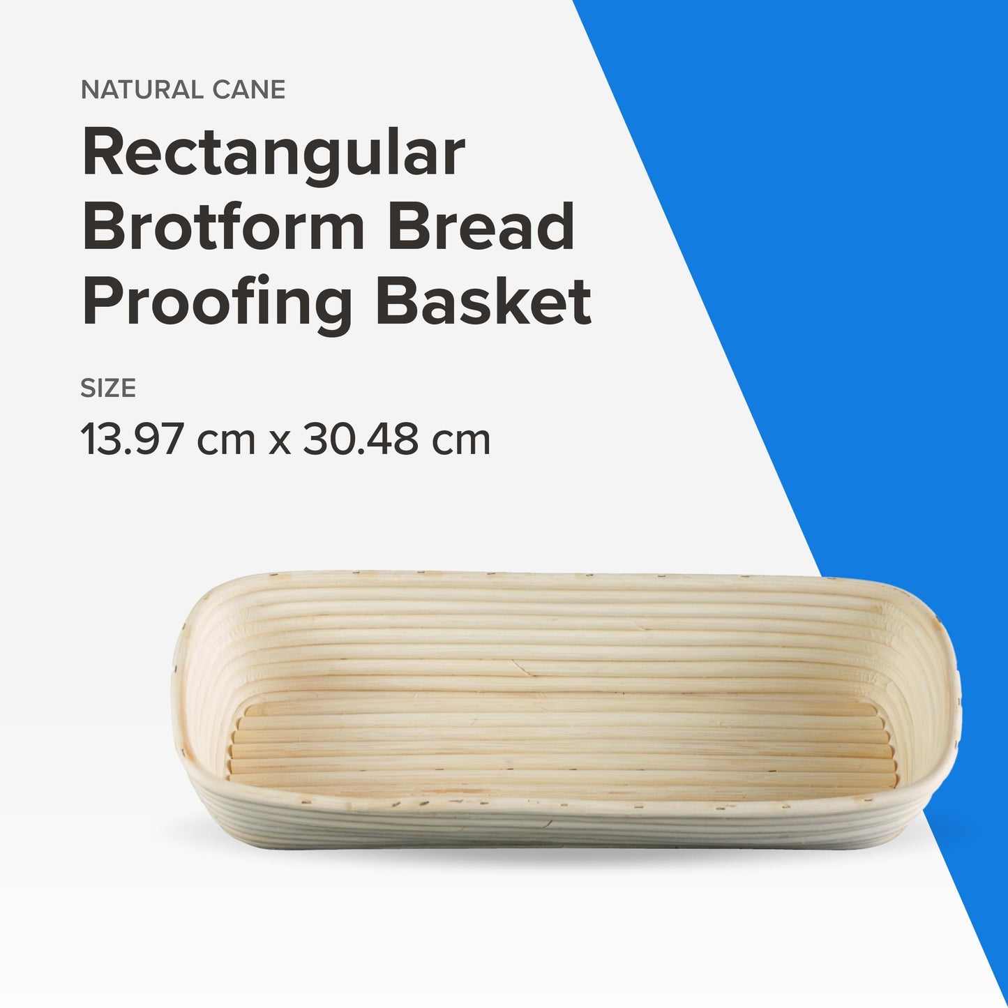 Frieling Rectangular Brotform Bread Rising Basket, 15 x 5.5-Inch