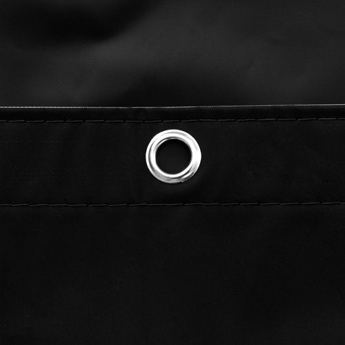 Barossa Design 54W x 78H Stall Shower Curtain Liner Black - Waterproof Lightweight PEVA Plastic Shower Liner with 3 Magnets & Metal Grommets - Black