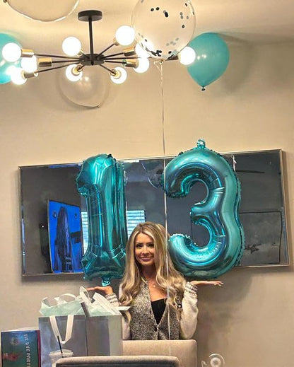 Blue Number 3 Balloon - 40 Inch Birthday Decoration for Kids & Adults | Perfect for 3rd Birthday Parties
