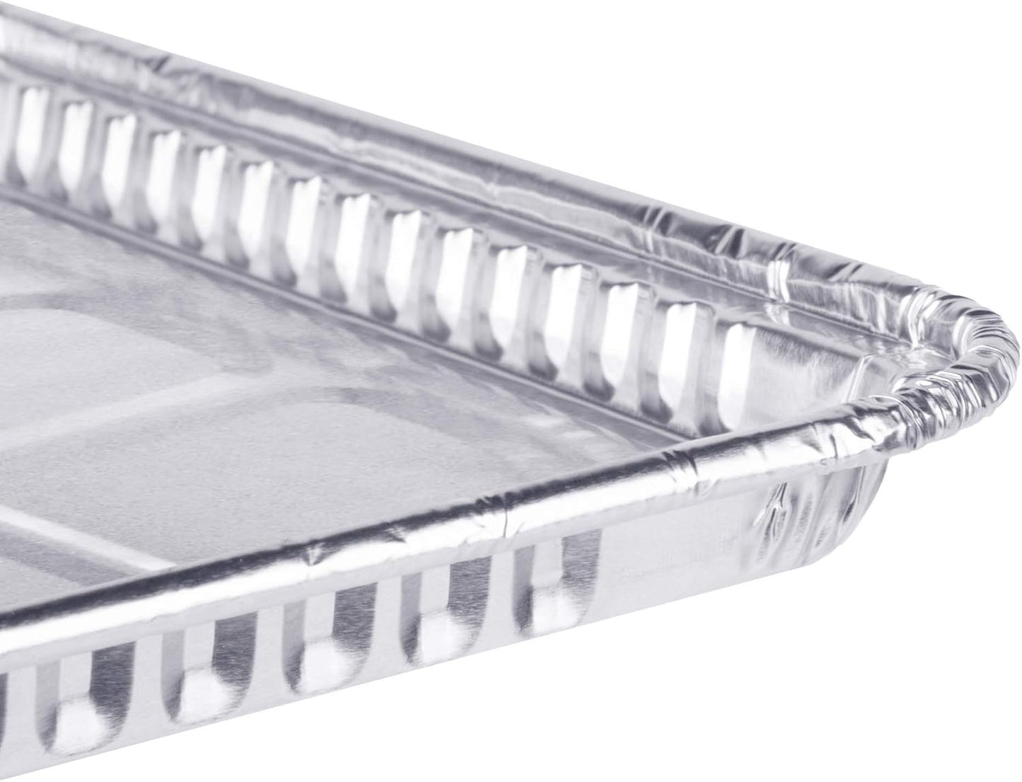 Regine Switzerland Disposable Aluminum Foil Baking Sheets - 1/4 Size Cookie Trays | Heavy Duty Nonstick, 12.8” x 8.9”
