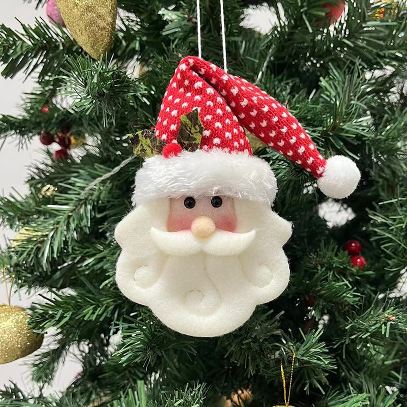 Santa Claus Hanging Ornaments Set - 4 Cute Wall & Door Christmas Decor