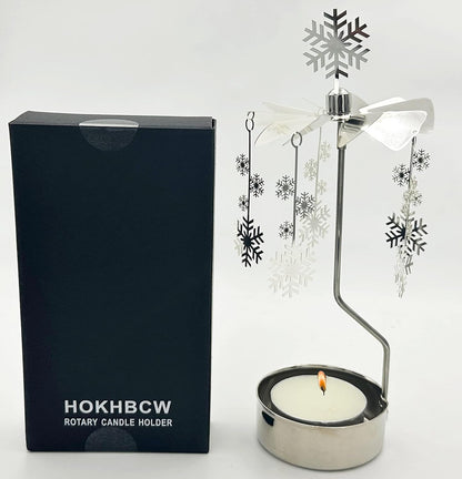 Skiennix Rotary Candle Holder - Elegant Spinning Design | Perfect Small Gift for Any Occasion