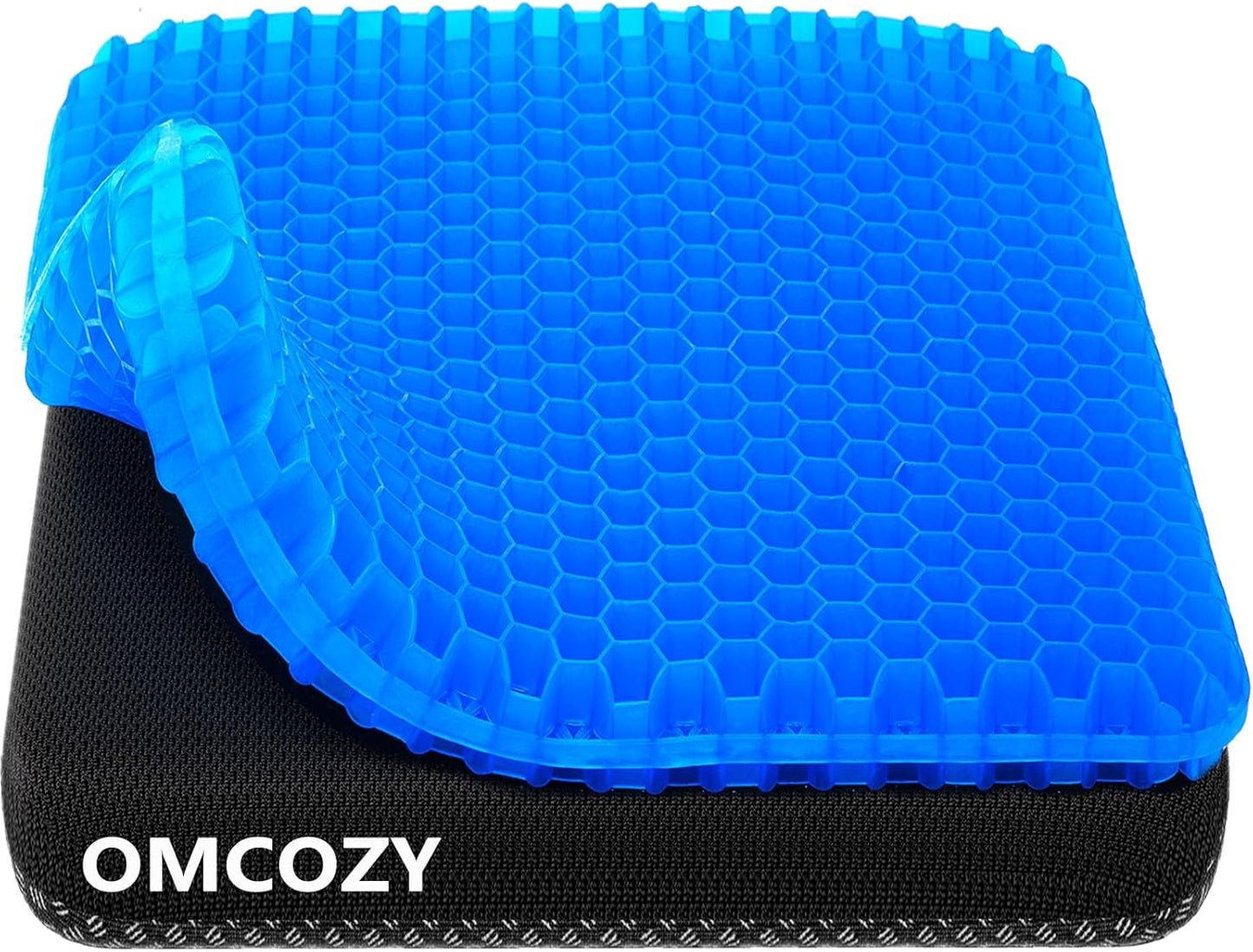 Skiennix Gel Seat Cushion - Super Large Cooling Honeycomb Design for Pressure Relief | Office & Car Use