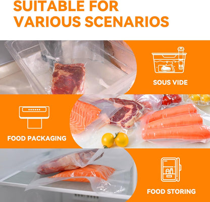 Wevac Lite Vacuum Sealer Rolls - 11" x 50' | 3-Pack for Food Storage, Sous Vide & Meal Prep