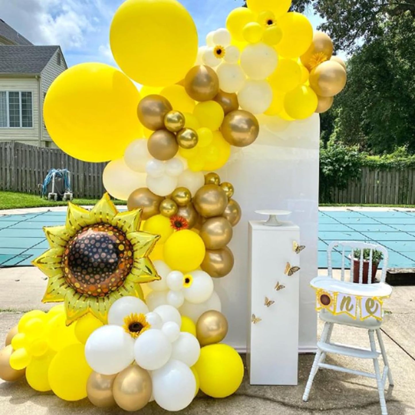 Awenztech Yellow Balloons - 12-Inch Latex Balloons | 50-Pack for Baby Showers & Birthday Parties