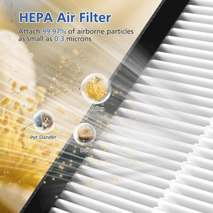 **LEVOIT Vital 200S Replacement Filter - 3-in-1 HEPA & Activated Carbon Filters | 2 Pack, White**