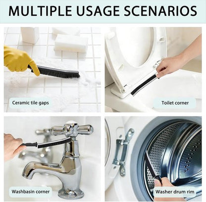 Crevice Cleaning Brush Set - Hard Bristle Gap Scrubber Tools for Bathroom & Shower | 12-Pack Essentials