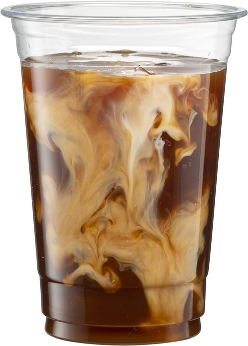 Crystal Clear PET Cups for Iced Coffee,Milkshake, Cold Drinks, Slush, Smoothy's, Slurpee, Ice cream, Dessert, Party's, Plastic Disposable Cups (50, 16 oz)