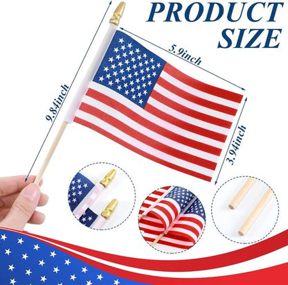 Hahafelt Patriotic Wreath Sashes - American Flag Design | 56 x 4.5 Inch Red & White Stripes for July 4th Decor